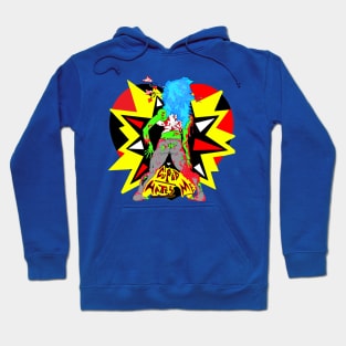 Cupid Either Hates Zombies... Or Blue Hair... Or Just Blue Haired Zombies... Hoodie